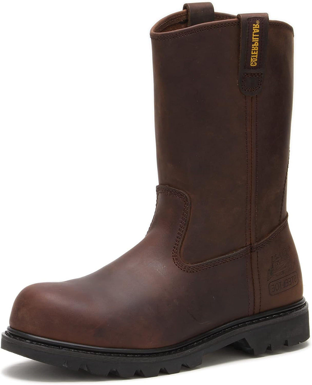 CAT Men's Revolver Pull-on Steel Toe Construction Boot