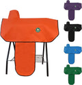 Western Saddle Cover with 6 Elastic Straps（Orange）