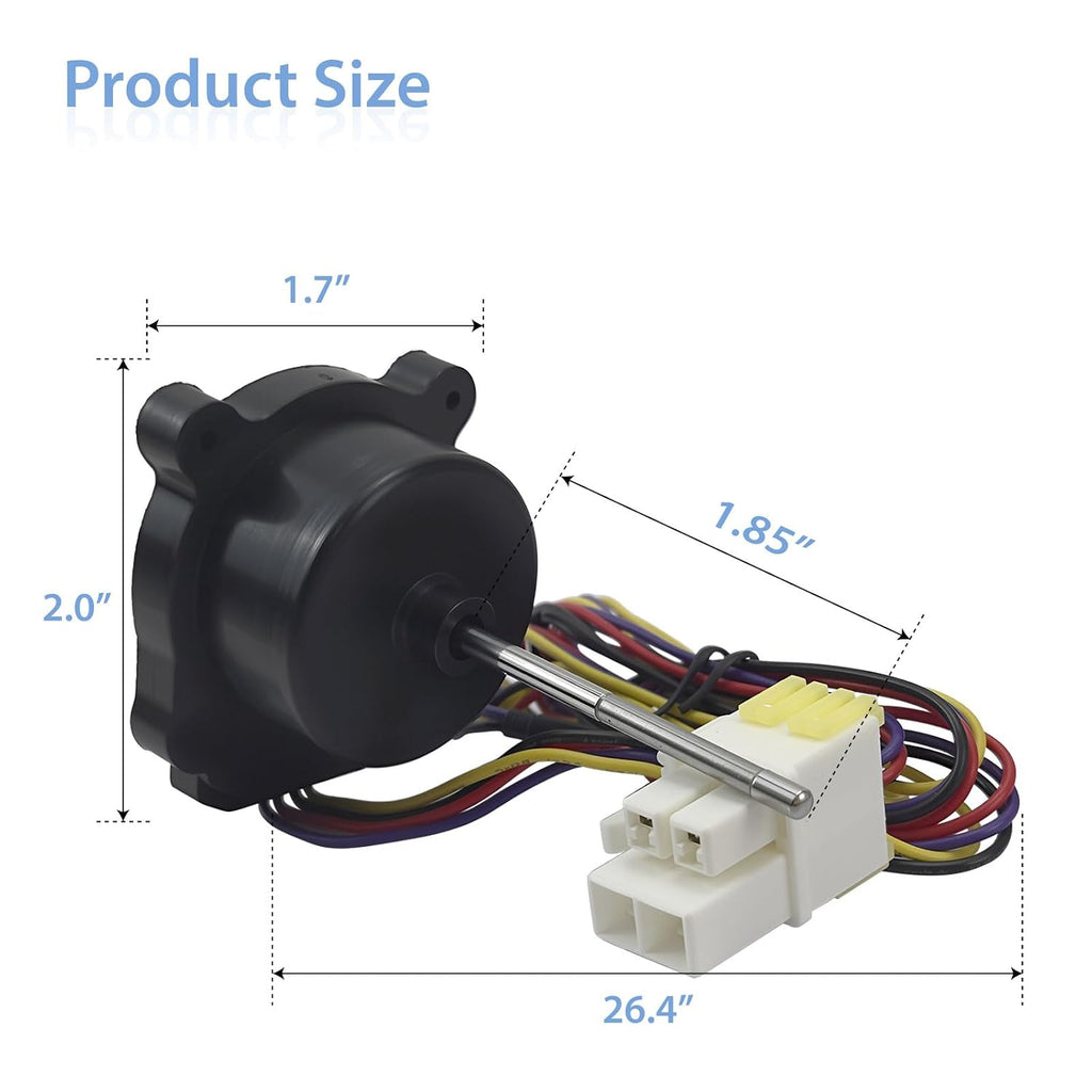 EAU65058511 Refrigerator Condenser Fan Motor Fit for LG Refrigerator LHFS28XBS LRFCS29D6S LRFS28XBS LHFS28XBD LFXS26566S LFXS26566S LFXS26566M LRFCC23D6S LRFS28XBD LMXS28596S LMXS28626S LMXS28596D
