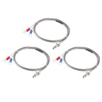 uxcell K-Type Thermocouple Temperature Sensors M6 Thread Probe with 1M/3.3Ft Wire 3pcs