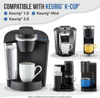 Caffenu Keurig Compatible Descaling Solution and Cleaning Pods Kit, 4 Uses