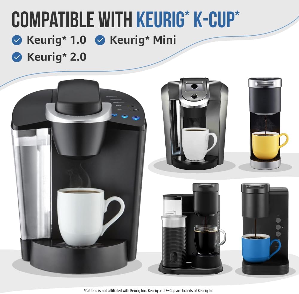 Caffenu Keurig Compatible Descaling Solution and Cleaning Pods Kit, 4 Uses