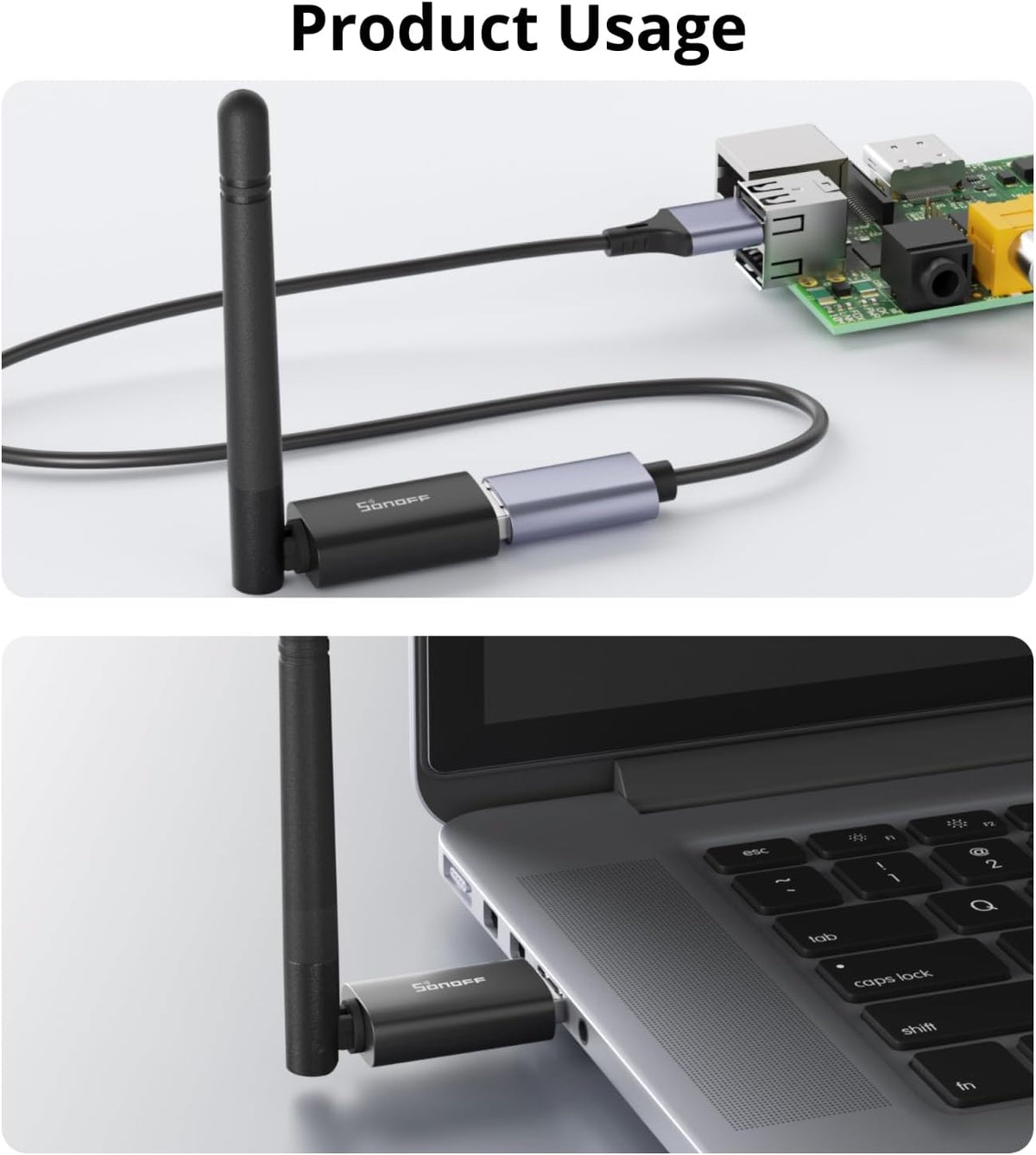 Zigbee 3.0 & Thread Dongle Lite (EFR32MG21) | USB Stick Coordinator for Home Assistant & Zigbee2MQTT | Compact