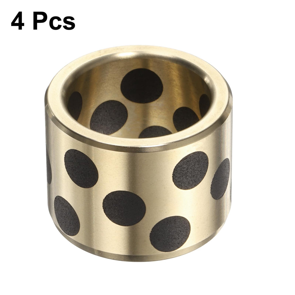 uxcell Sleeve Bearings 4Pcs 20x26x20mm Bore x OD x Height,Brass Bushing