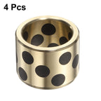 uxcell Sleeve Bearings 4Pcs 20x26x20mm Bore x OD x Height,Brass Bushing