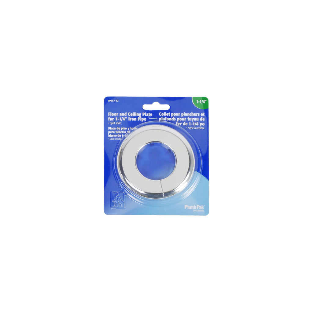 PP857-12 Split Floor & Ceiling Plates, Chrome