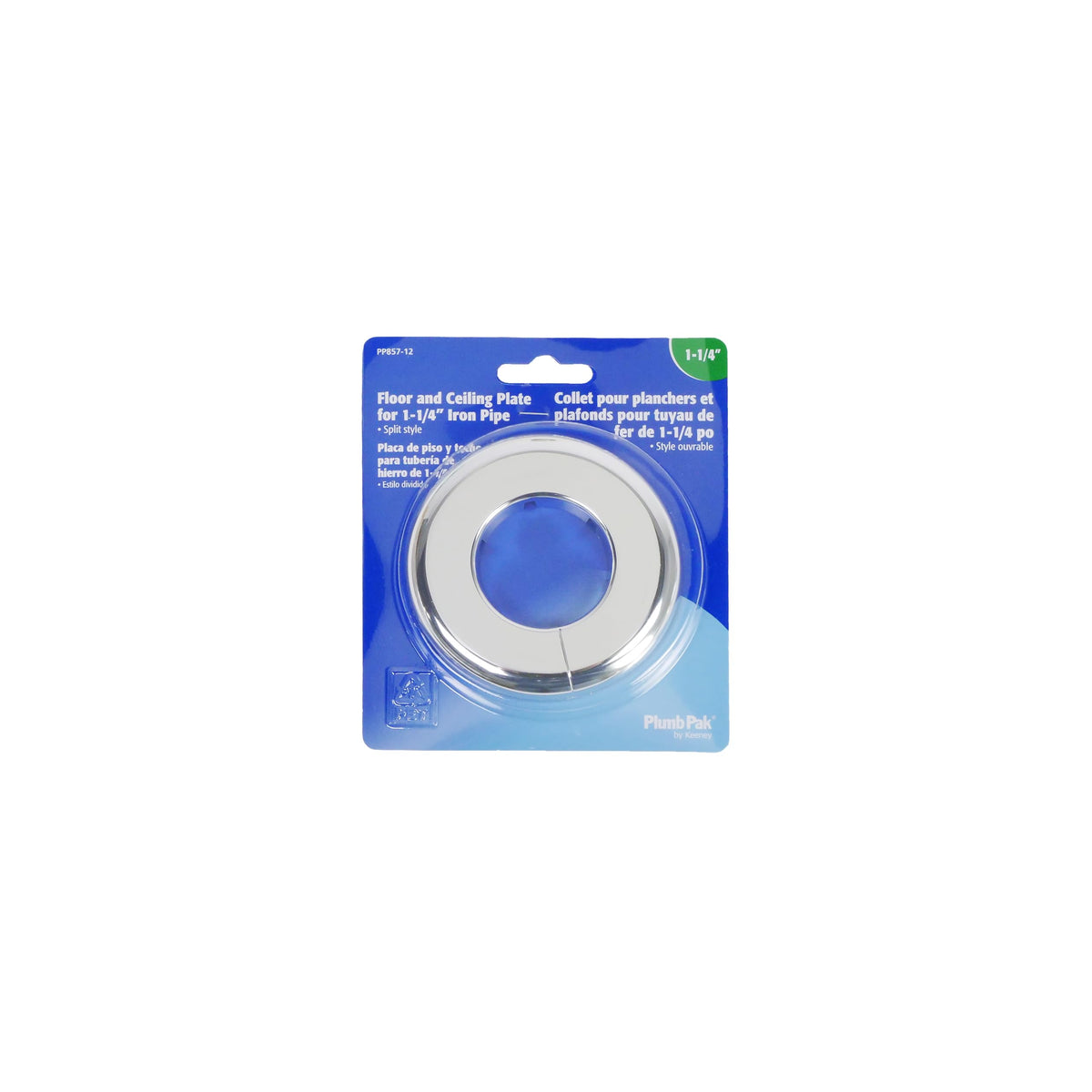 PP857-12 Split Floor & Ceiling Plates, Chrome