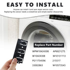 2PCS WPW10424308 Push Button Washer/Dryer Replacement Part