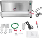 450W Electric Pizza Dough Roller Sheeter, Commercial Dough Press with Foot Switch for 3-18 Inch Pizzas, Electric