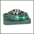 2Pcs UCF205-16 Square Base Block Mounted Bearing 1In Bore 4 Bolt