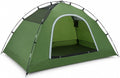 Green Camping Tent for 2 to 3 Person, Portable Outdoor Tent with Carry Bag, Reinforced Sealed Corners for Camping