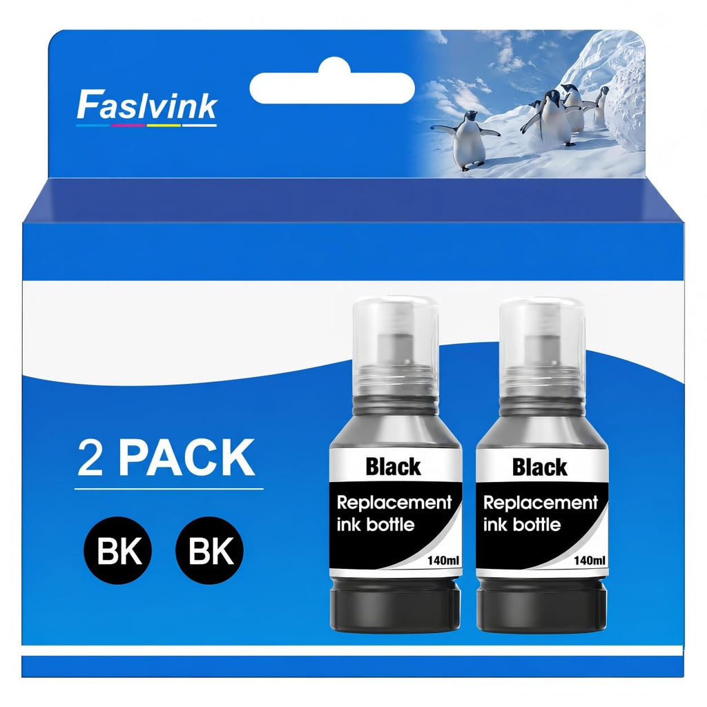 Compatible Ink Refill Bottles Replacement for Epson 542 Ink Black