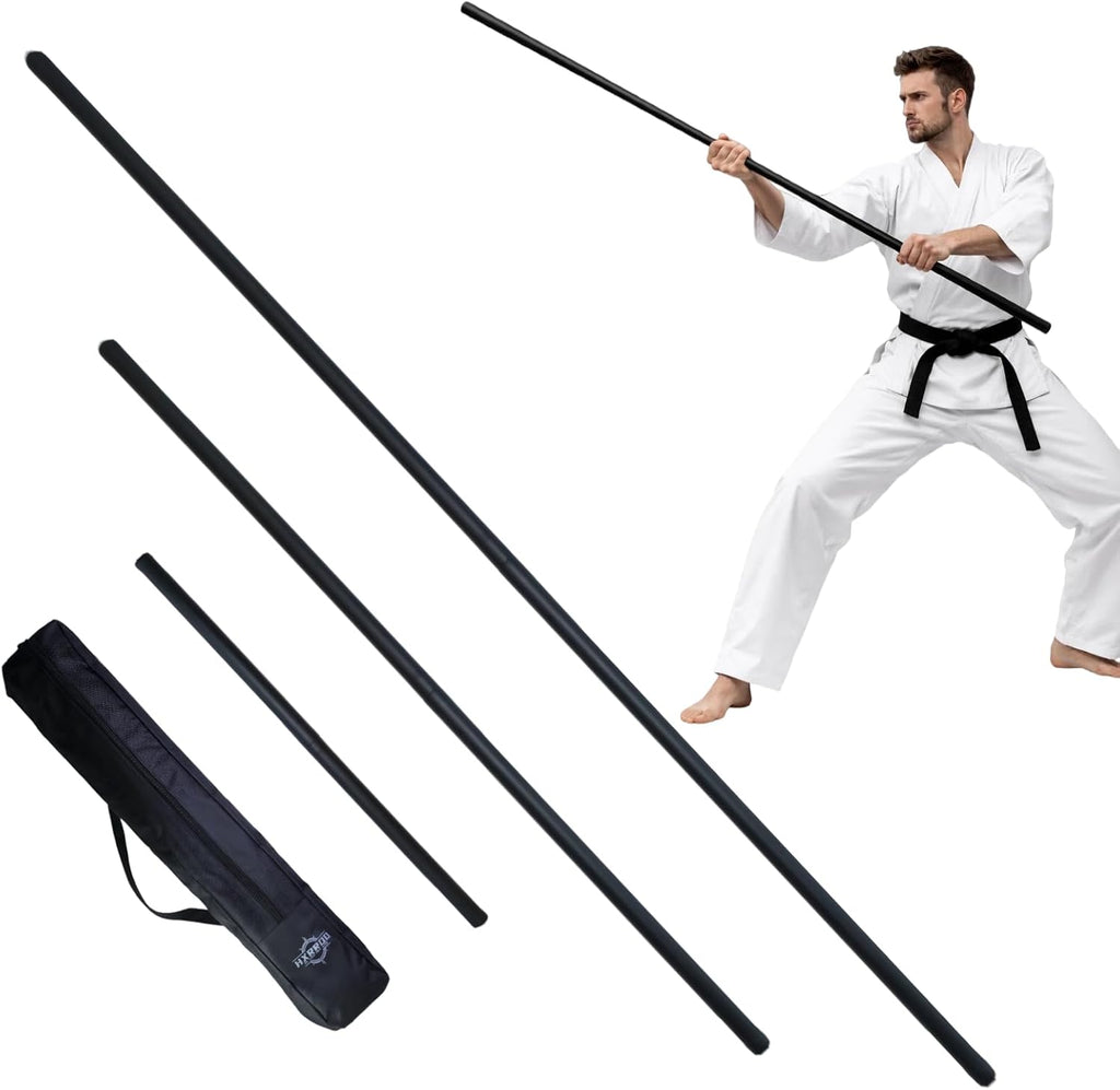 Collapsible Foam Padded Bo Staff 4ft / 6ft – Portable Martial Arts Training Staff for Safe Practice, Lightweight