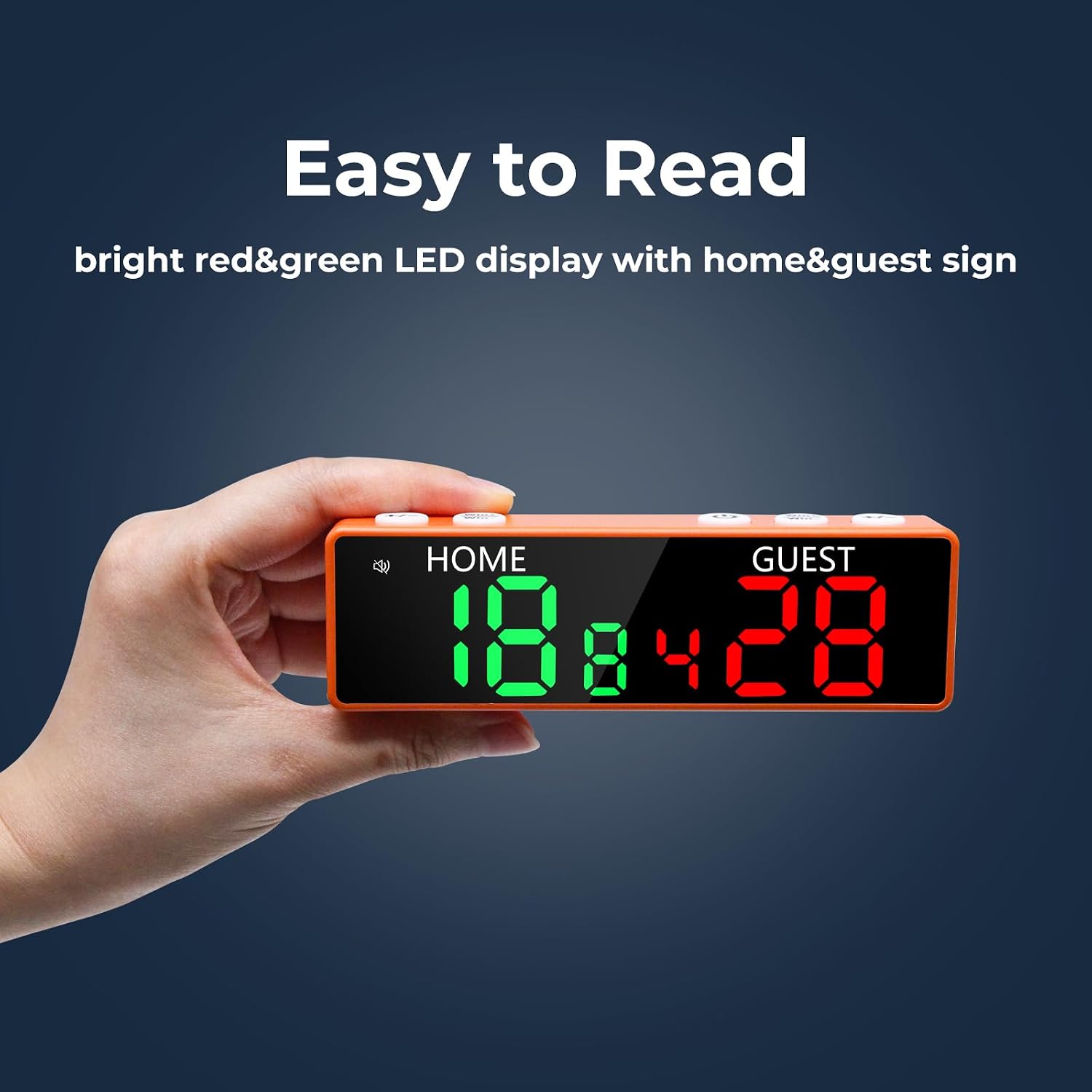 Mini Digital Scoreboard - Portable Tabletop Scoreboard for Games, Wireless Electronic Scoreboard with Buzzer, Score