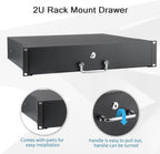 2U Rack Drawer, Designed for 19-inch Network Equipment, Servers or Cabinet Enclosures.