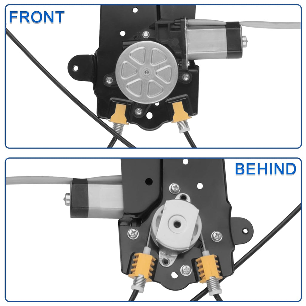 Obaee Window Regulator with Motor Front Left Driver Side, Replace 741-690
