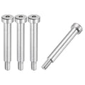MECCANIXITY 4 Pcs 304 Stainless Steel Shoulder Bolt 8mm Shoulder Dia 50mm Shoulder Length M6x1 Thread Hex Socket Shoulder Bolts for Hydraulic Injection Molding Machinery Industries