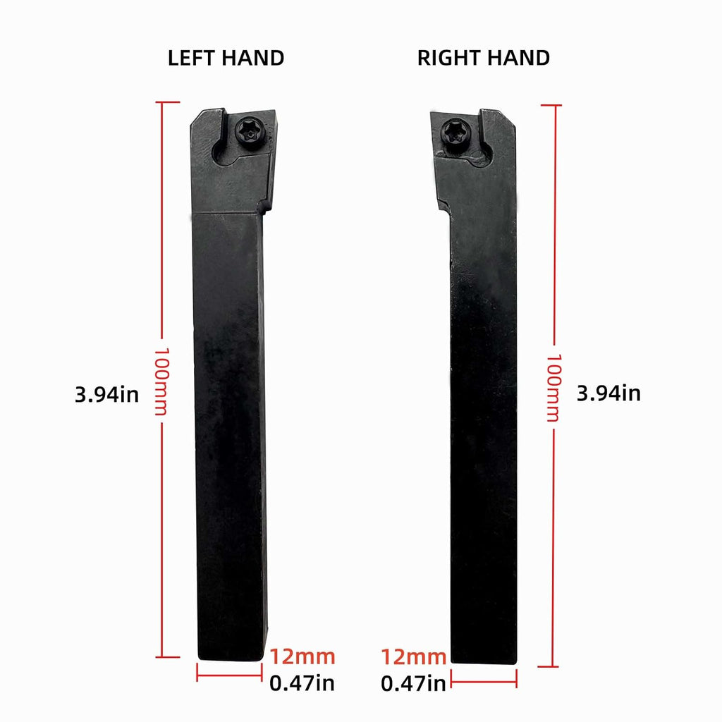 Carbide Turning Inserts CCMT32.51 with 1/2in Indexable Lathe Tool Holders
