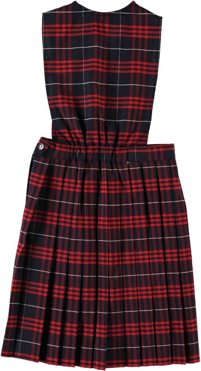 Girls’ Jumper (Sizes 2-6X) Color: Navy/red/White *Plaid #37* Size: 2