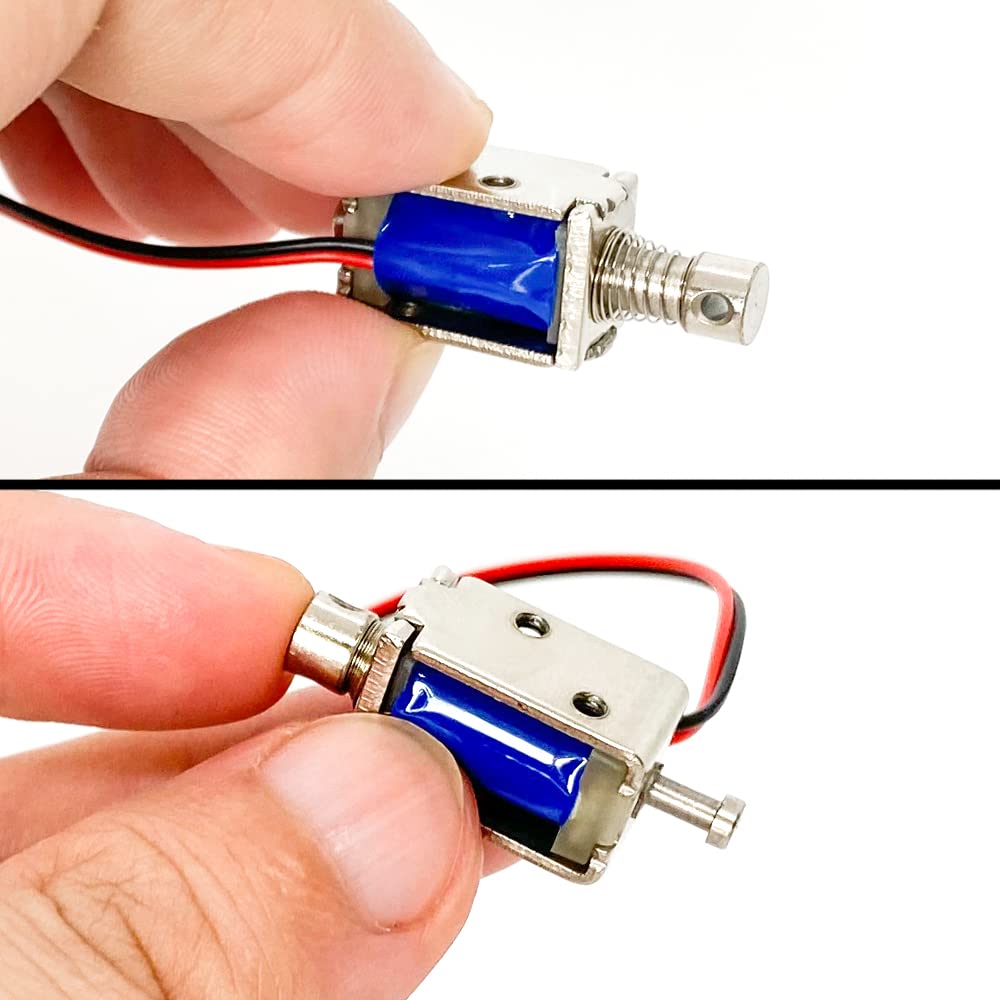4Pcs DC 12V Micro Push Pull Solenoid Electromagnet Linear Actuator
