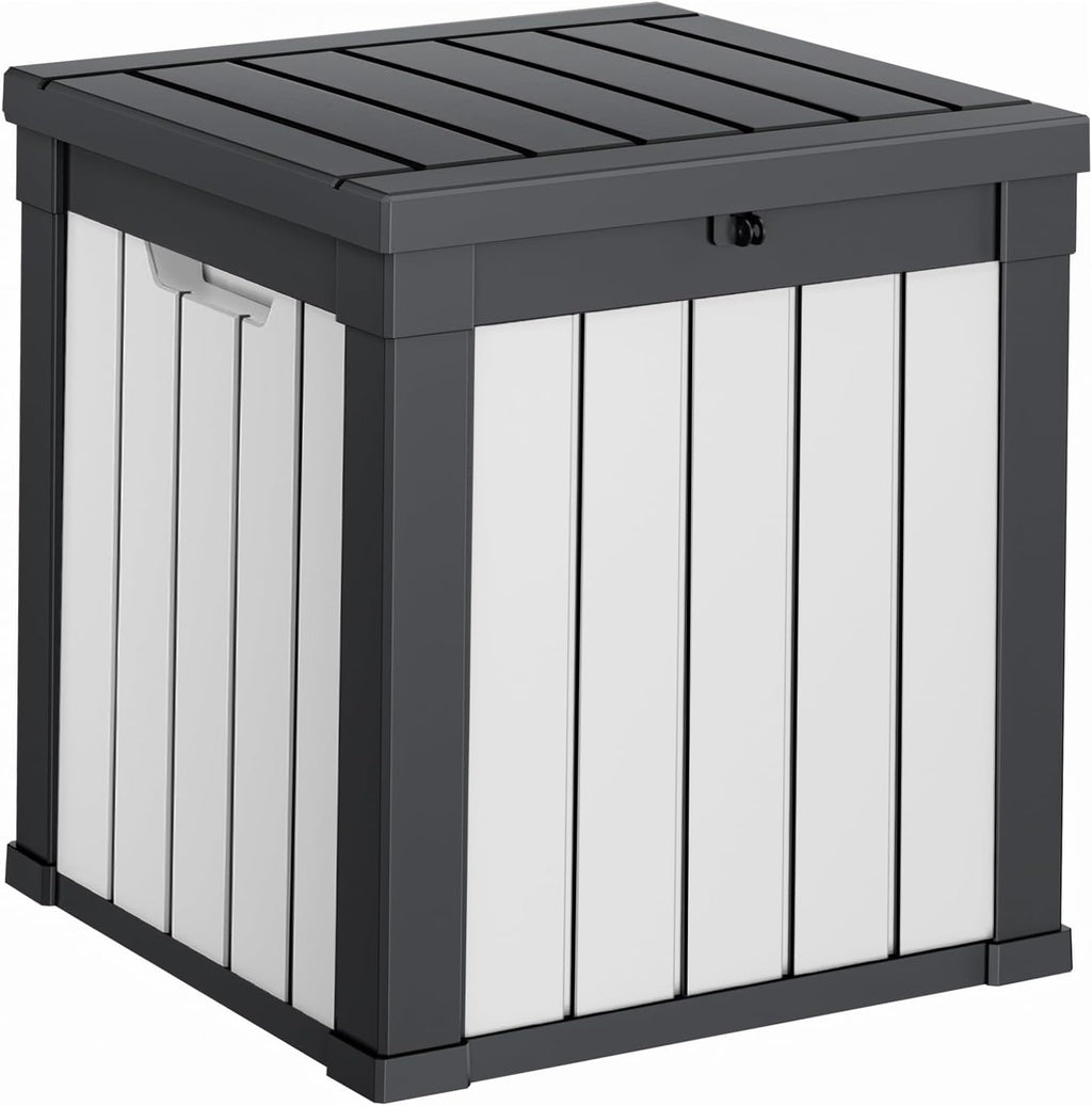 53 Gallon Package Delivery Boxes for Outside, Lokable Secure Resin Package Delivery Box with Lid, Weatherproof and