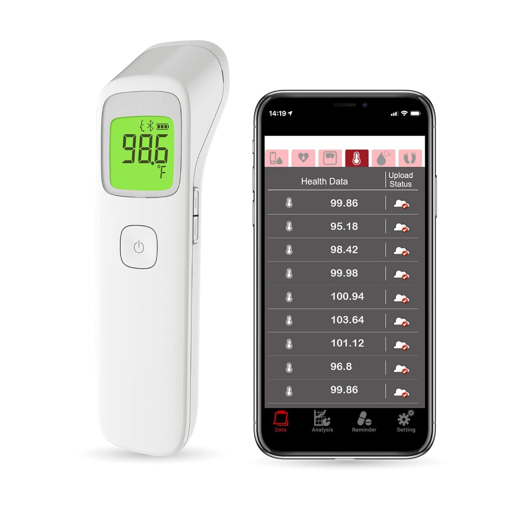 Uright Wireless Forehead Thermometer, Non-Contact Digital Thermometer for Adult, Baby and Children