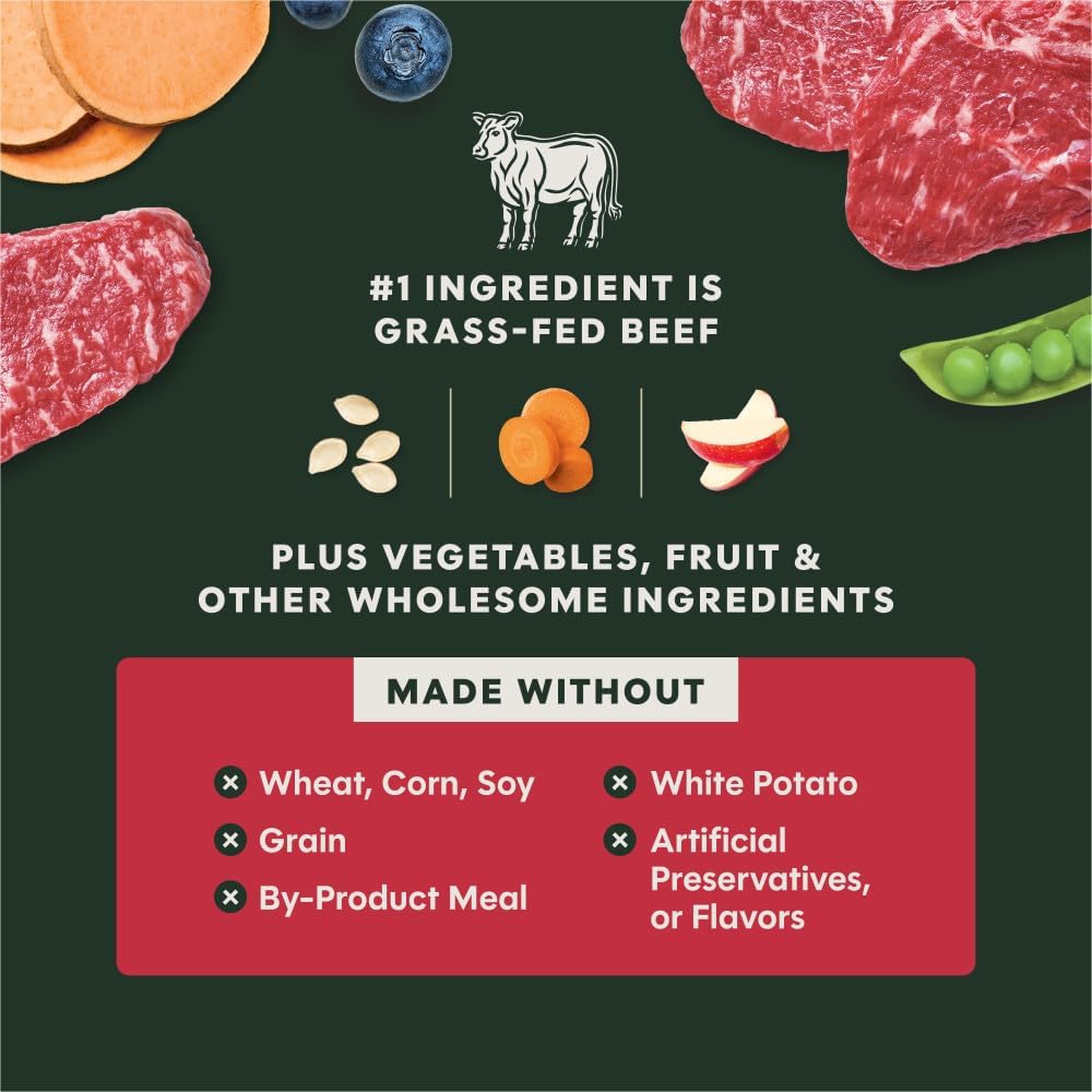 RawBoost Small Breed, Dry Dog Food + Freeze Dried, Beef, 3.5 lb.