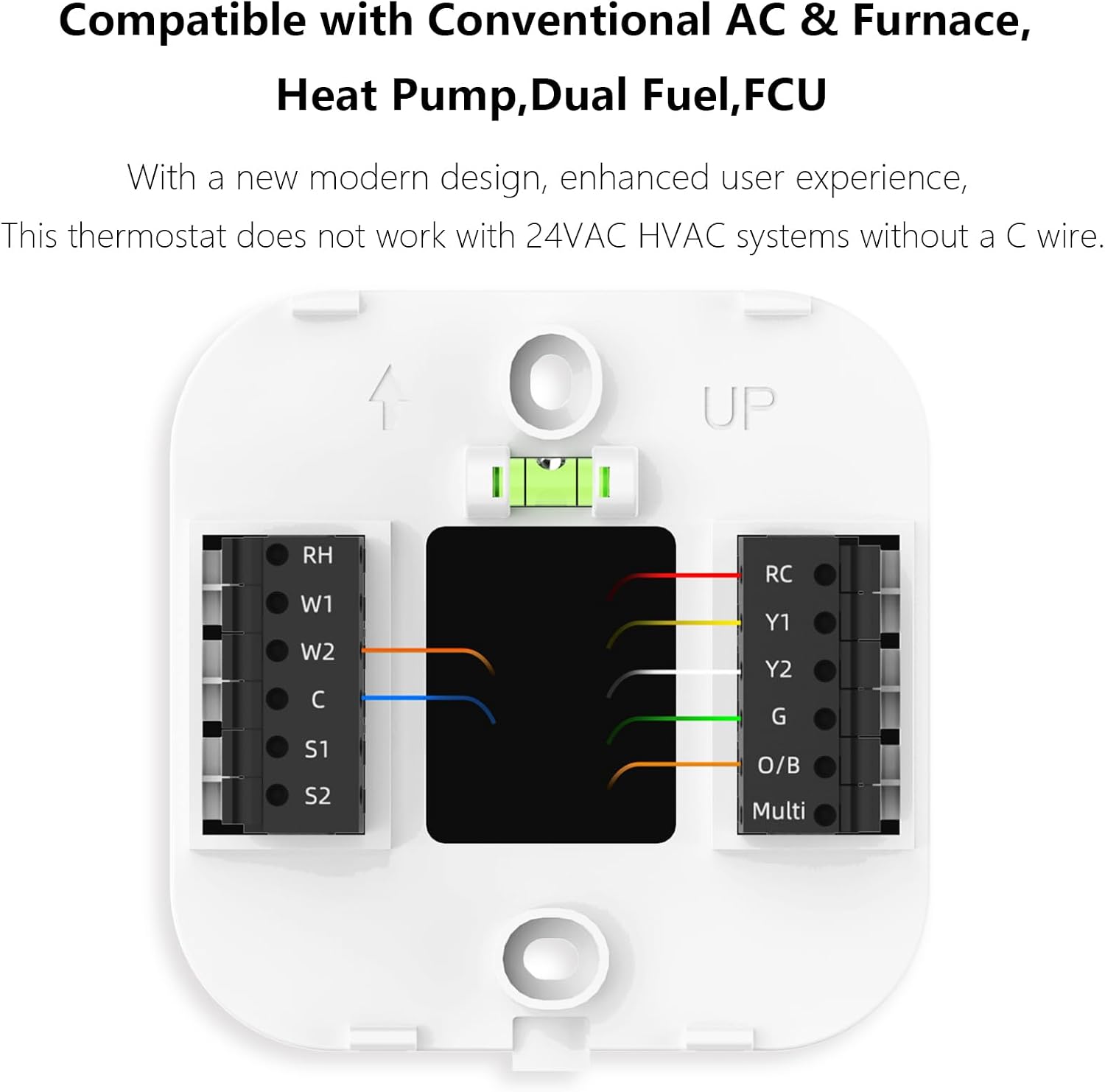 Smart Thermostat for Home, Programmable WiFi Thermostat, Saving Thermostat-Up to 4 Heat/2 Cool, Easy DIY Install