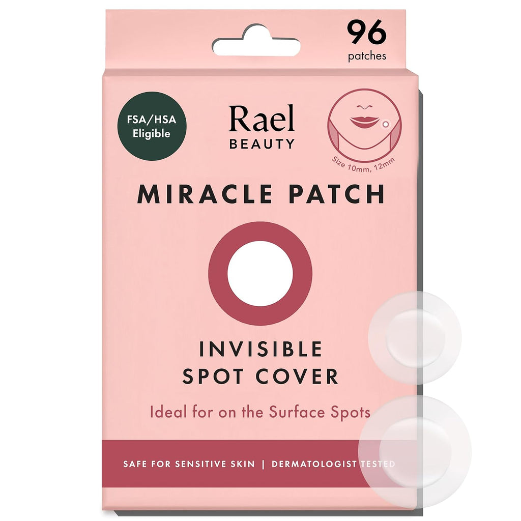 Miracle Invisible Spot Cover Hydrocolloid Acne Pimple Patches (96 Ct) | Ultra-Thin Patch for Face, Absorbs Fluid From