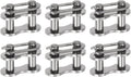 uxcell 6Pcs #25 Chain Master Connector Link Roller 1/4" Pitch Stainless Steel Standard Connecting Split Links for 04C Chain