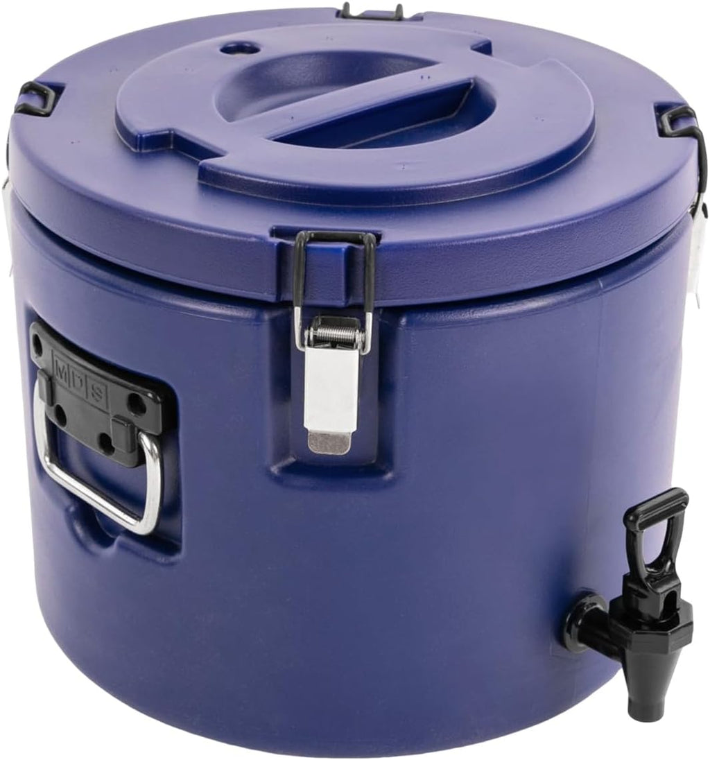 Insulated Beverage Dispenser, 5 Gallon, Blue