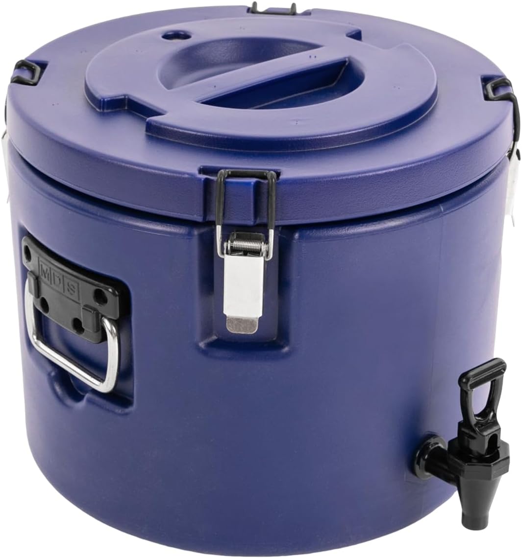 Insulated Beverage Dispenser, 5 Gallon, Blue