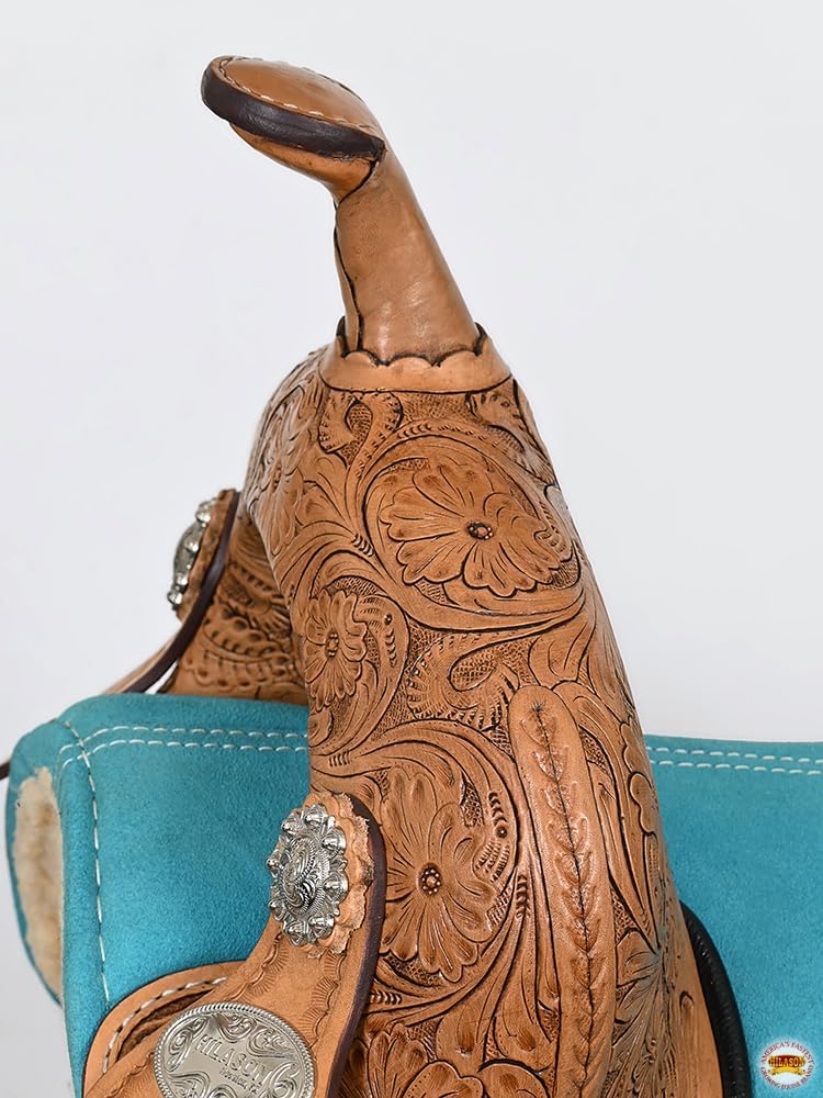 Western Trail Barrel Racing American Leather Treeless Saddle | Horse for Horses