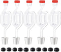 5ct. S - Shape Airlock with # 6 Stopper 5pcs & Grommets 10pcs,Bubble Fermentation Airlock for Brewing Wine Making