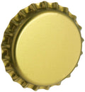 CC-GD-500 Beer Bottle Crown Caps - Gold - Oxygen Barrier - 500 Count