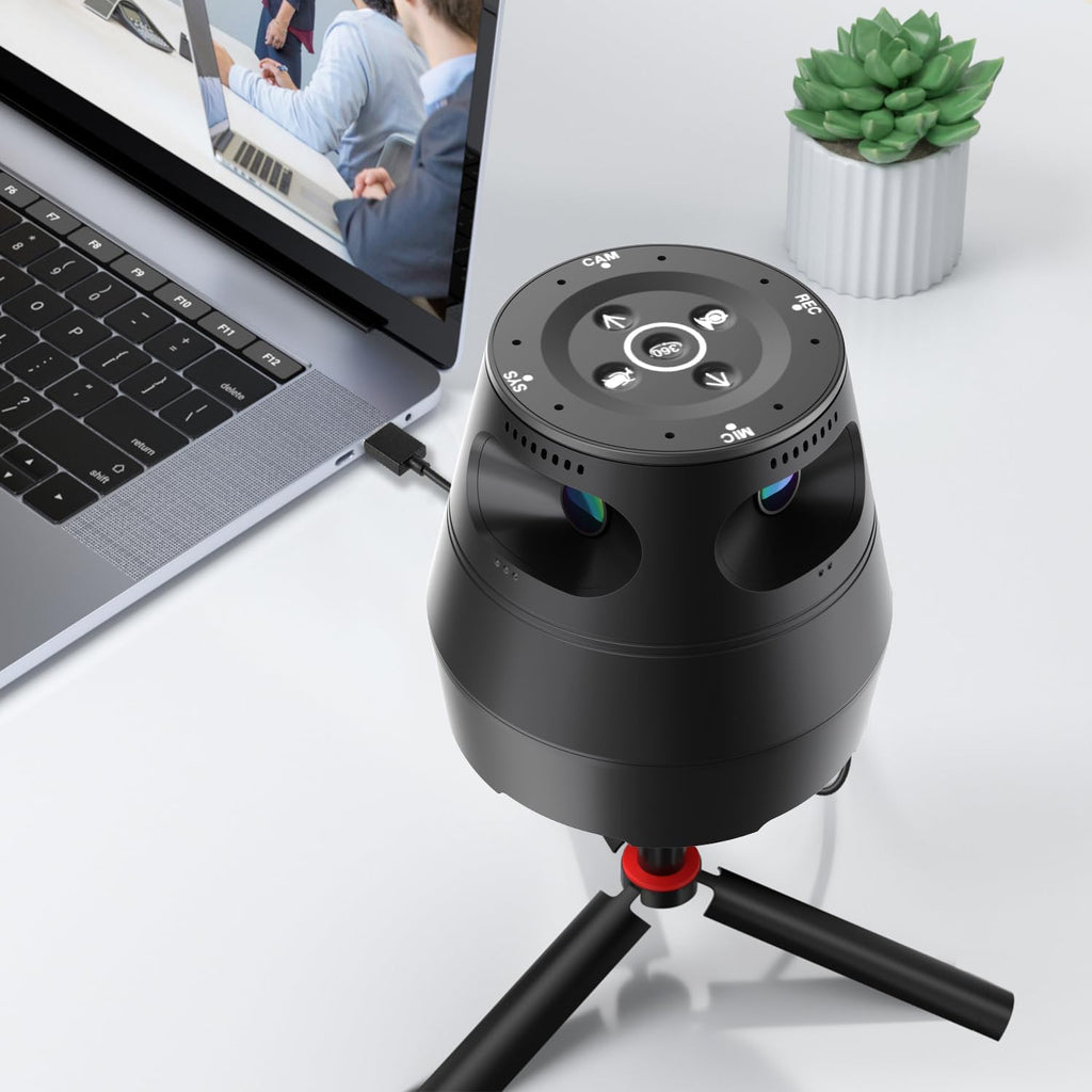 360 Conference Camera, Immersive Video Conference Experience, Both Overall and Speakers’ Close-up View, Conference