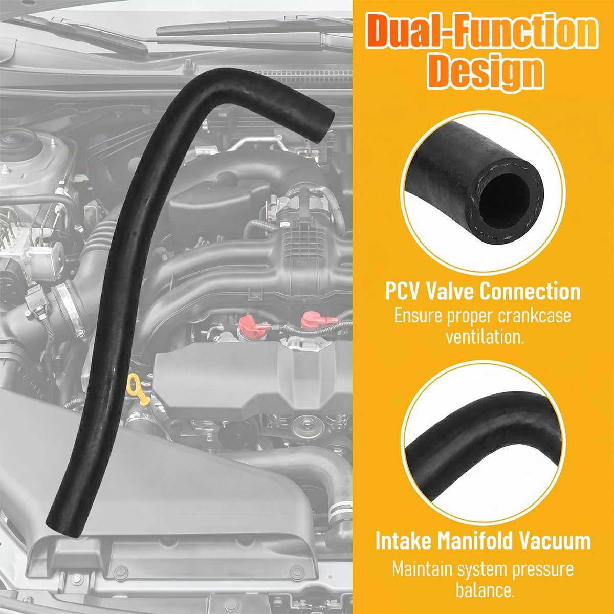 PCV Intake Manifold Vacuum Hose Replacement for 99071AD690
