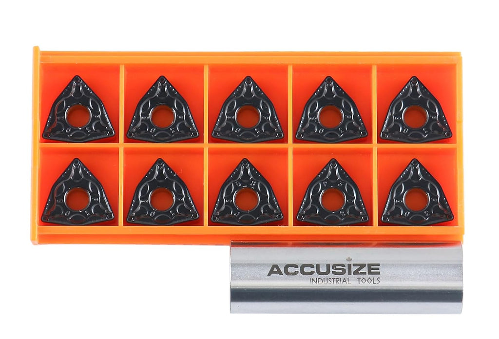 Accusize Carbide Inserts, WNMG432 CVD Coating, 2233-1022