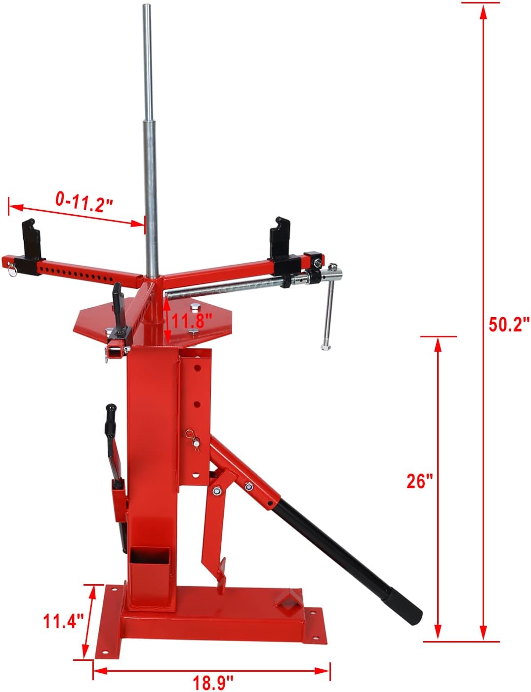 Manual Tire Changer, Portable Tire Changer Machine Hand Bead Breaker Mounting Tool for 4" to 21" Tires and 24mm