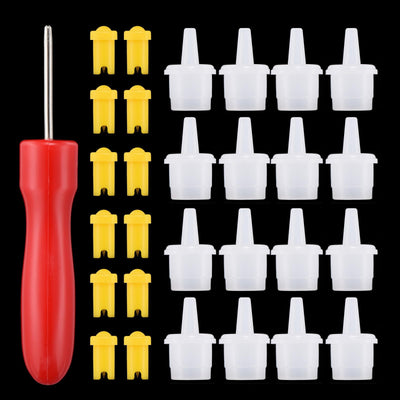 37 Pieces Lash Glue Replacement Tops Kit, Lash Extension Supplies