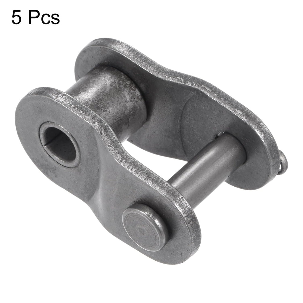 uxcell 5Pcs #100 Chain Offset Half Link Roller, 1 1/4" Pitch Carbon Steel, Standard Chain End Connector Split Links for 20A Chain