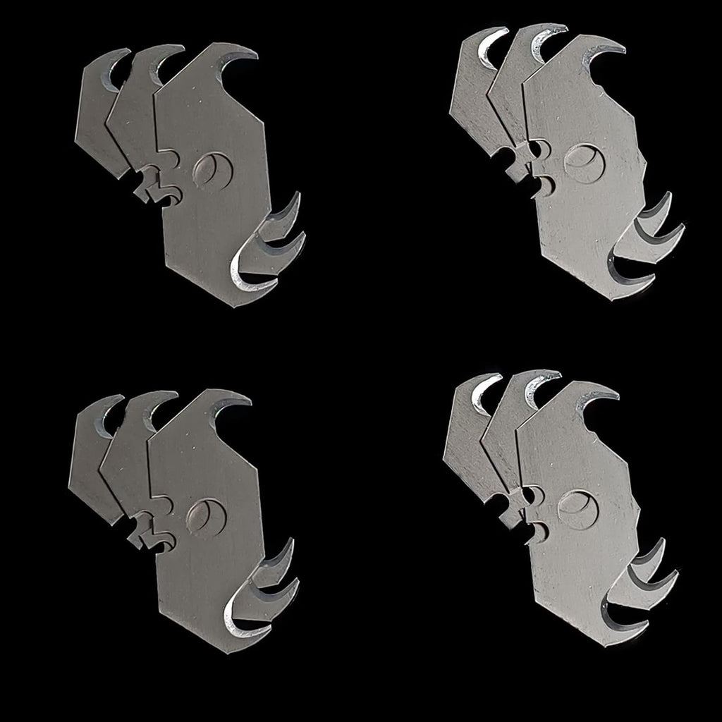 Utility Hook Blade Razor Knife for Carpet & Roofing - Box Cutter Blades Refills (20 Pieces) with Plastic Storage Box