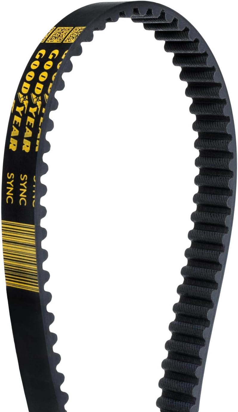 Goodyear 535-5M-15 HTD Timing Belt: 5M Profile, 535 mm Pitch Length, 15 mm Width, 107 Teeth, 5 mm Pitch