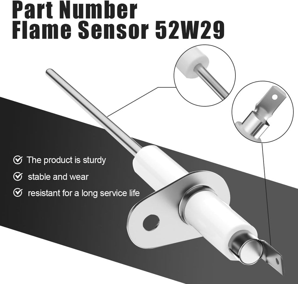 2 PCS Upgraded 52W29 Furnace Flame Sensor Fits G40 G41 G50 G51 G60 G61 G71 Compatible for Lennox, Armstrong Ducane Furnaces - Replaces 52W2901 LB47940A 31L71 31L7101