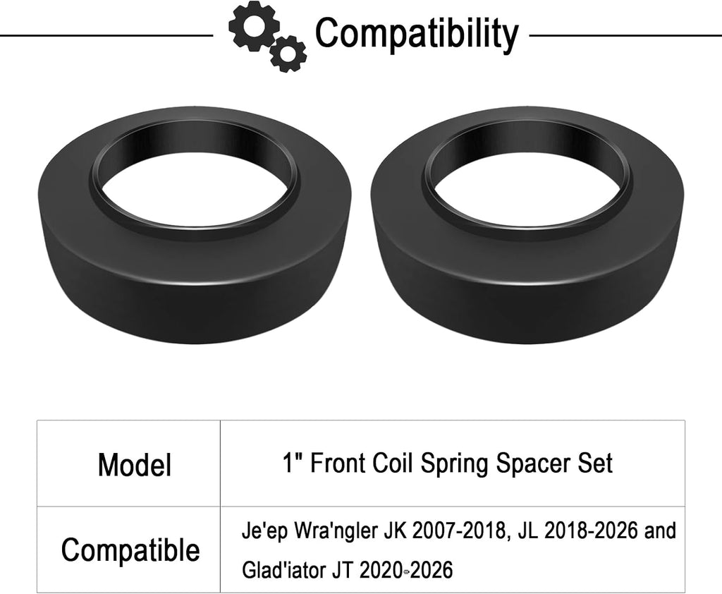 1" Front Spring Spacer Leveling Kit