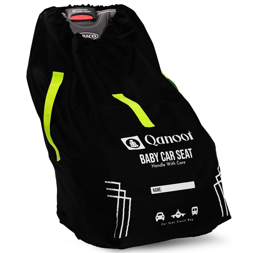Infant Car Seat Travel Bag for Airplane - Durable Gate Check Bag for Car Seats that fits easily on Convertible Car