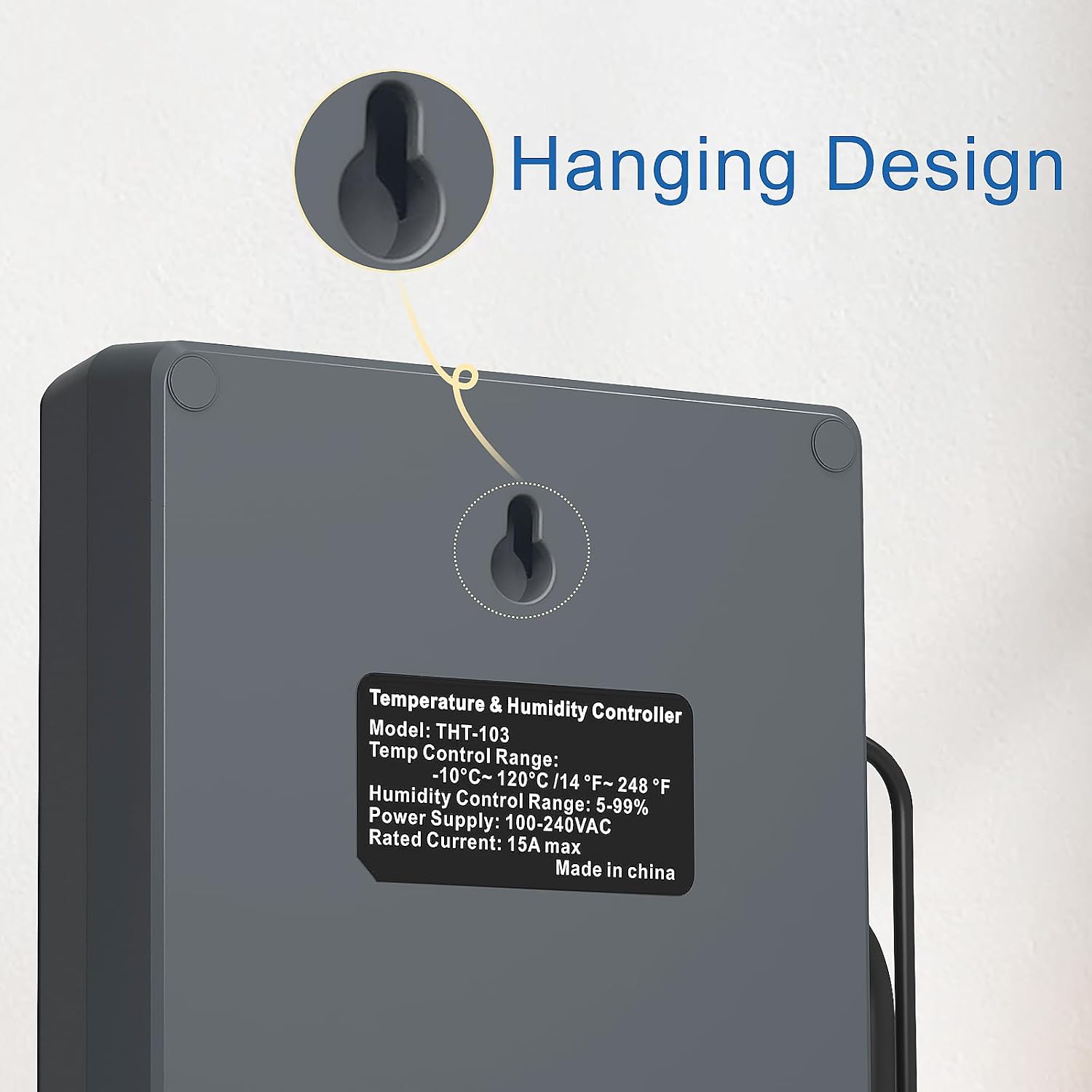 Digital Temperature Humidity Controller Pre-Wired Outlets for Mushroom, Reptile, Heating/Cooling On Outlet 1