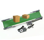 ERICAT Automatic Conveyor Belt, 10 * 50CM Small Conveyor Cargo Lane, Forward/Reverse/Pause Functions, 1.8-7.6cm/s Adjustable Speed and Improves Work Efficiency, for Packaging Factory, Production Line