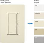 Lutron Diva LED+ Dimmer Switch, Paddle Dimmer, Single Pole/3-way