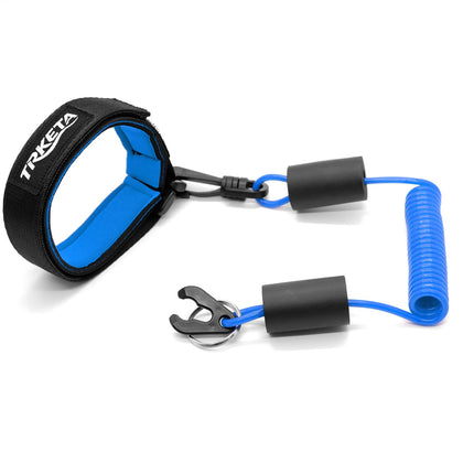 TRKETA Floating Boat Kill Switch Lanyard with Wristband, For Yamaha（Blue）